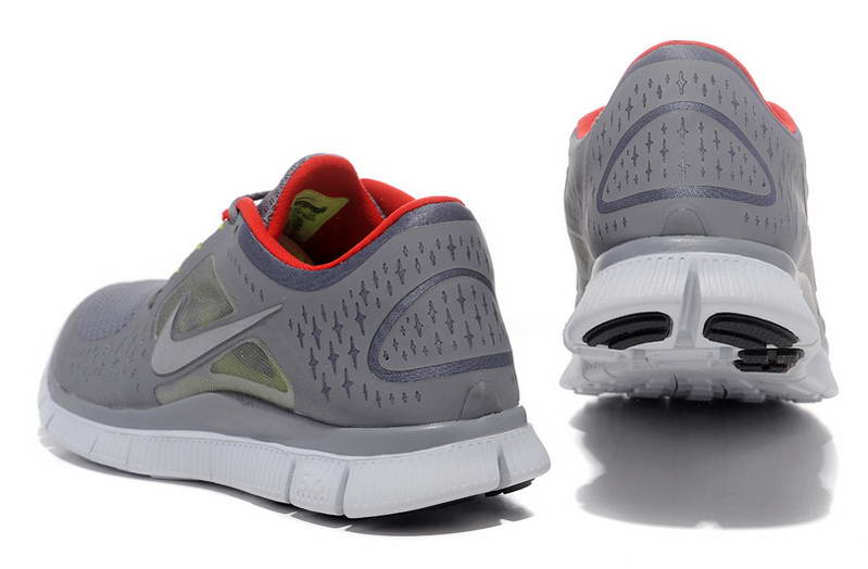 Nike Free run Womens Shoes 5.0 breathable Dark Gray Red (3)